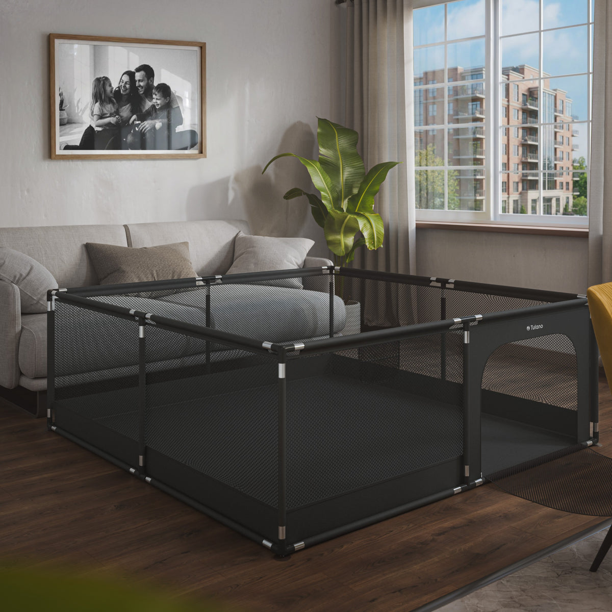 Kojec dziecięcy Tulano Cozy 28 Graphite - 200 cm