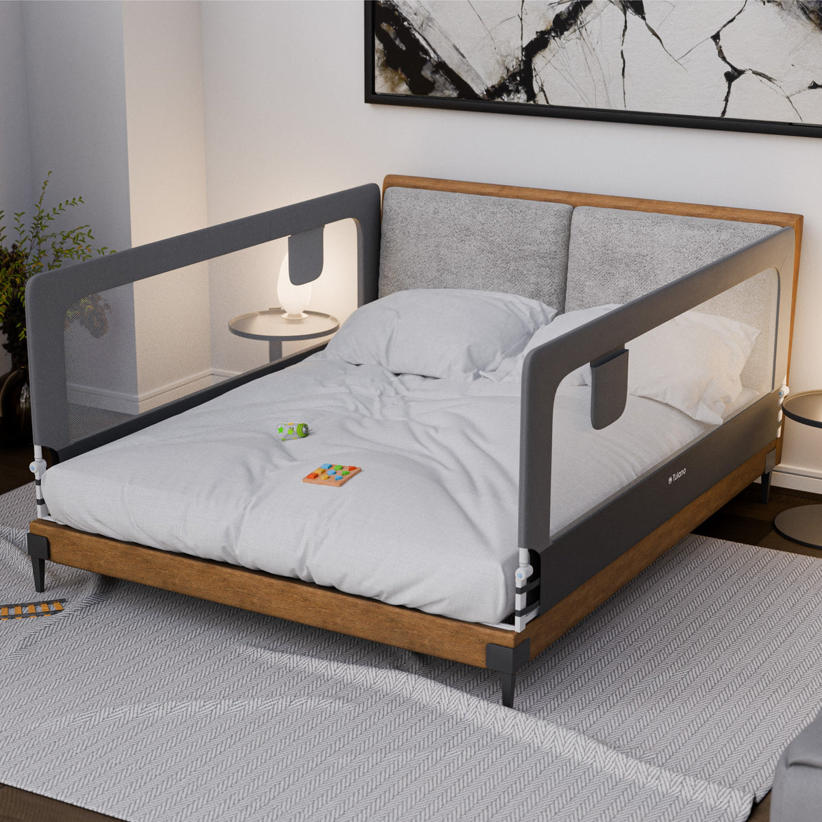 Barierka ochronna do łóżka 200cm Tulano Cover 30 Grey