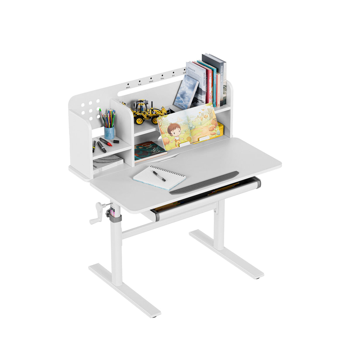 Ergonomiczne biurko dla dziecka Mark Adler Study 5.0 Grey 90 cm