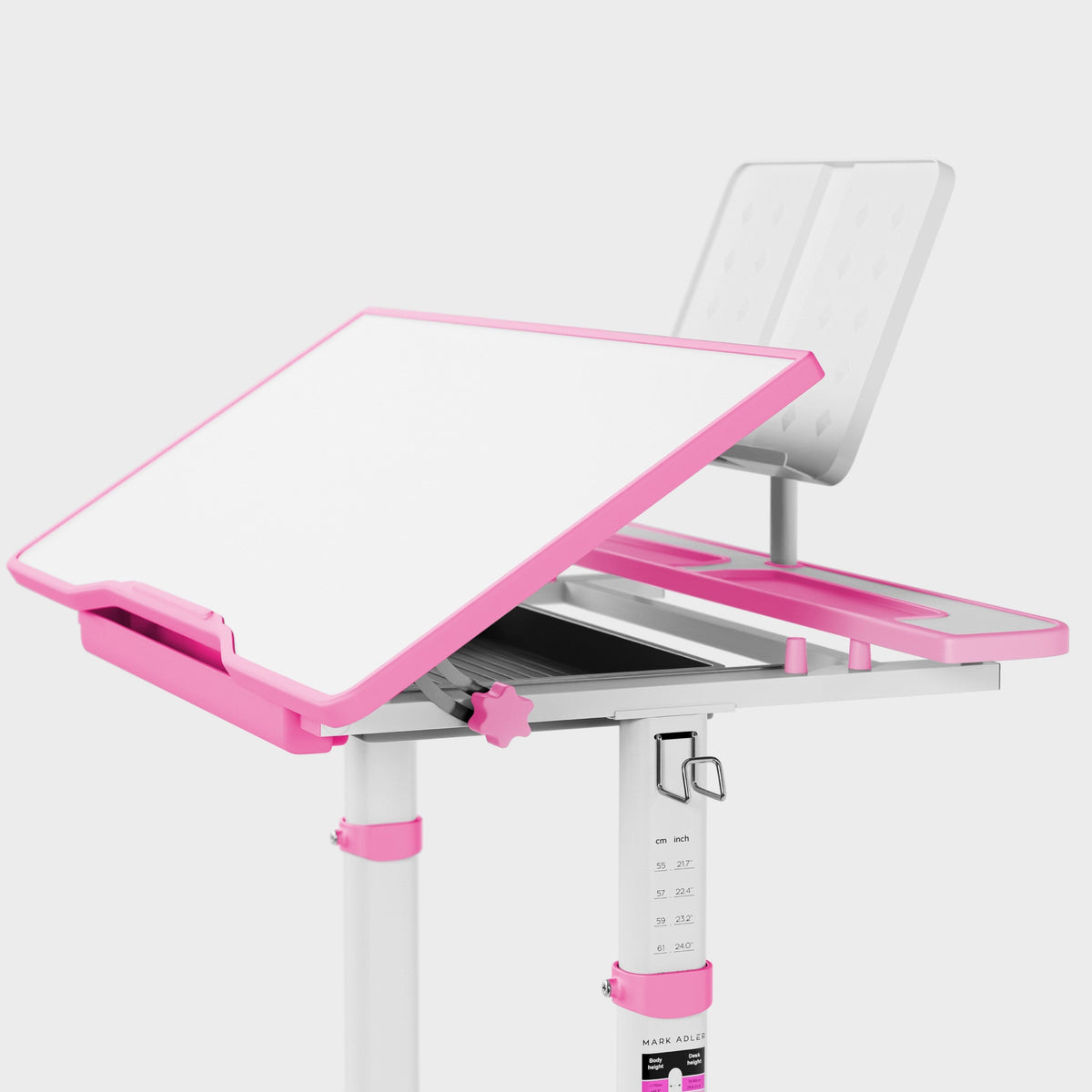 OUTLET Ergonomiczne biurko dla dziecka Mark Adler Study 3.0 Pink 66 cm