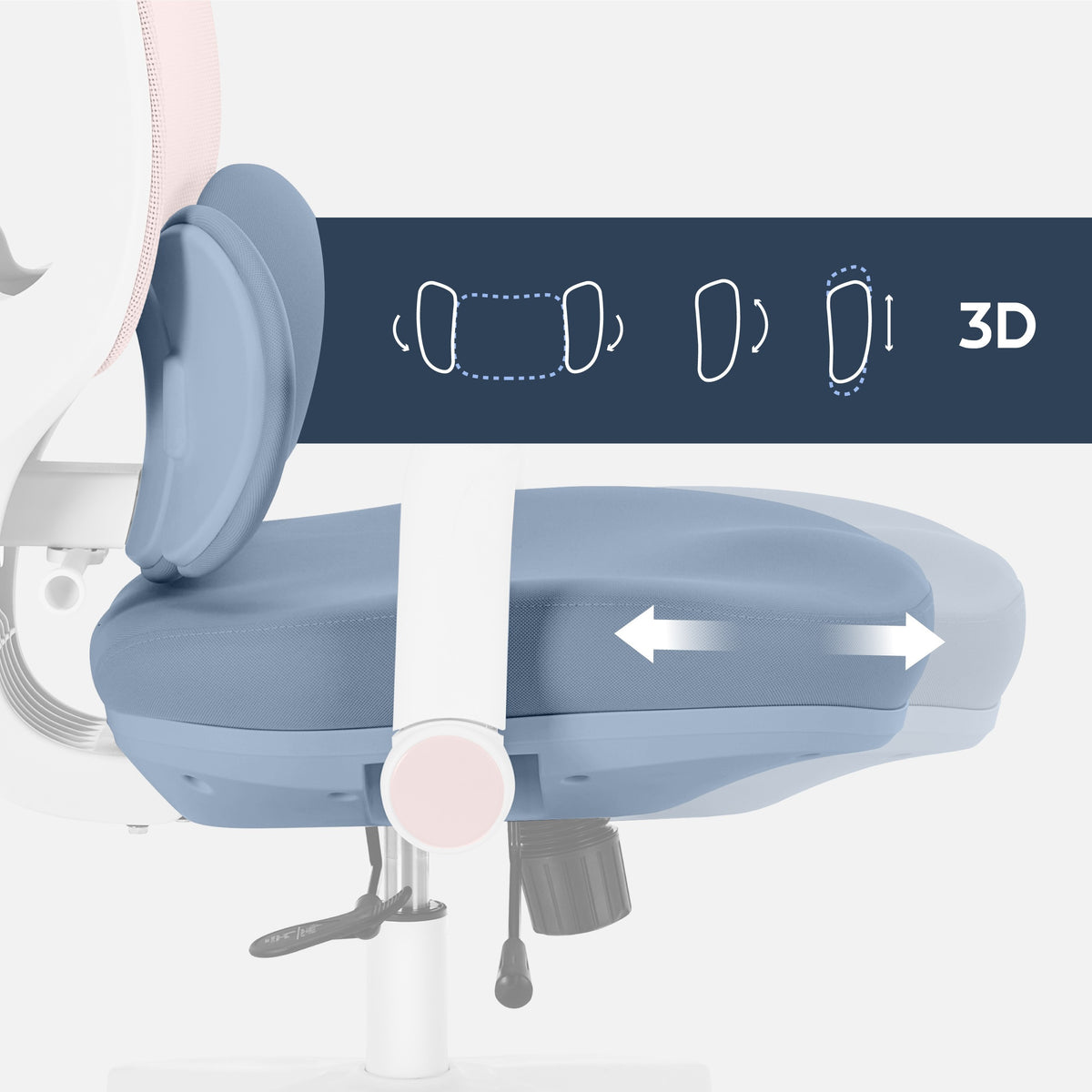 Ergonomiczny fotel dla dzieci Mark Adler Junior 6.3 Pink