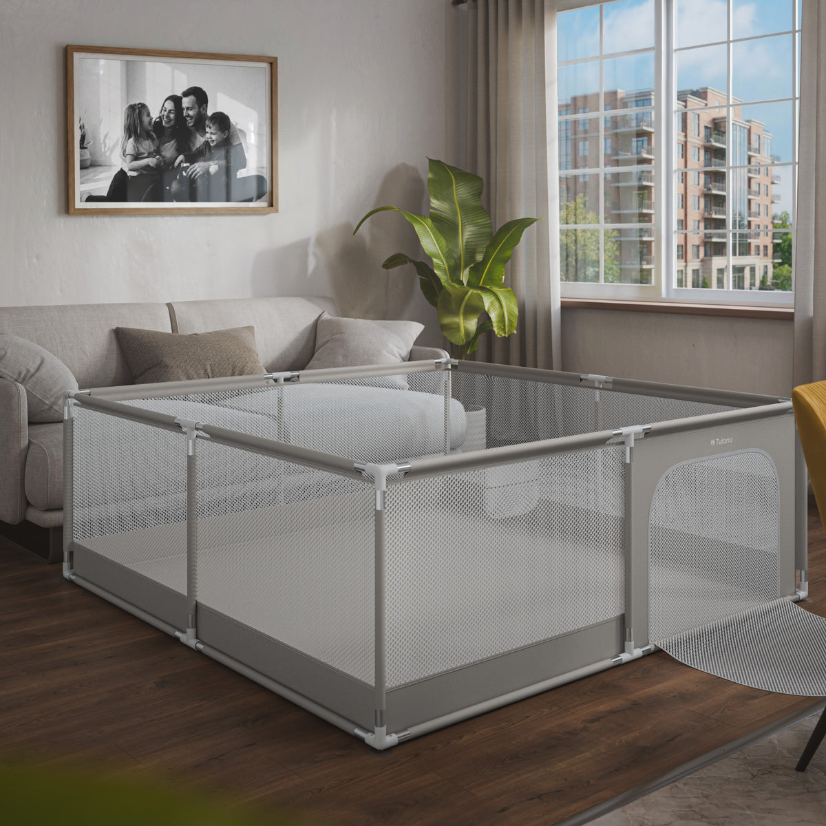Kojec dziecięcy Tulano Cozy 28 Grey - 200 cm