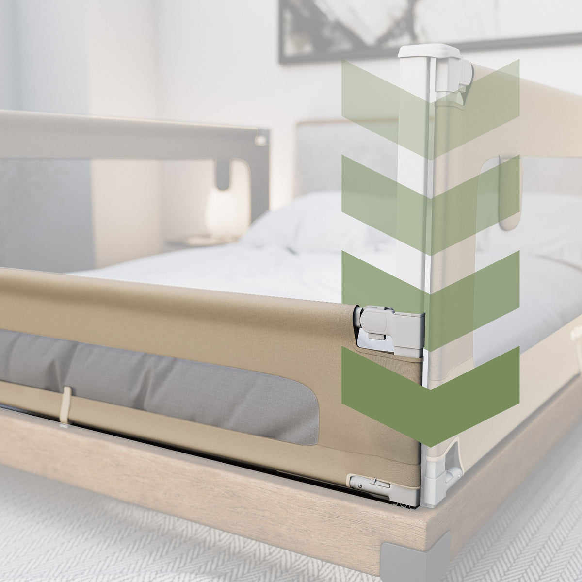 OUTLET Barierka ochronna do łóżka 160 cm Tulano Cover 46 Beige