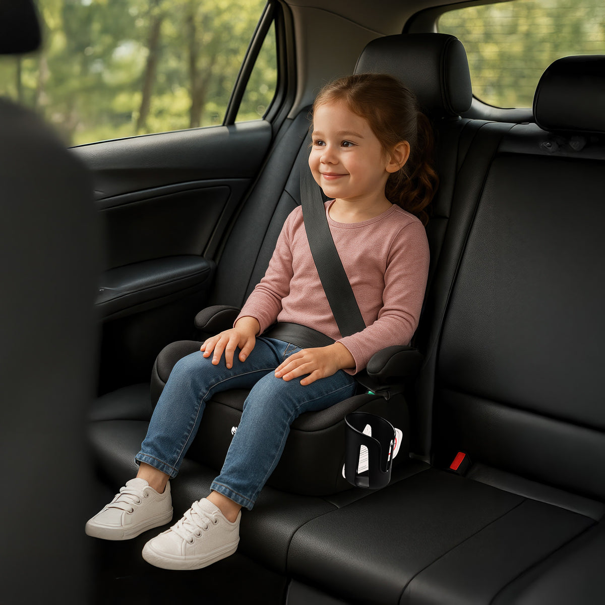 Fotelik samochodowy podstawka Tulano Cabby 20 Black 125-150cm I-Size