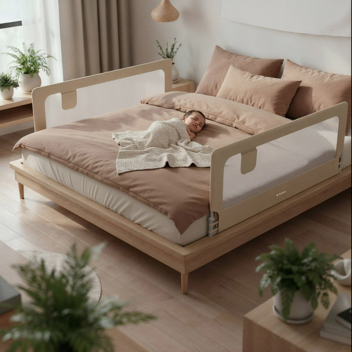 Barierka ochronna do łóżko 200cm Tulano Cover 30 Beige