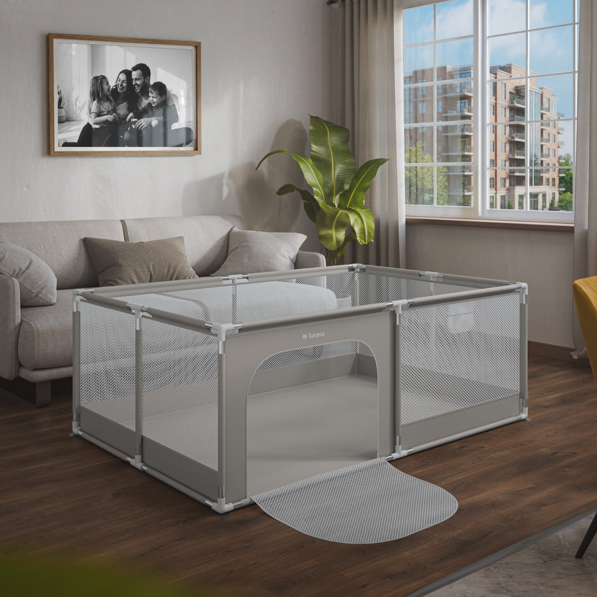 Kojec dziecięcy Tulano Cozy 22 Grey - 180 cm