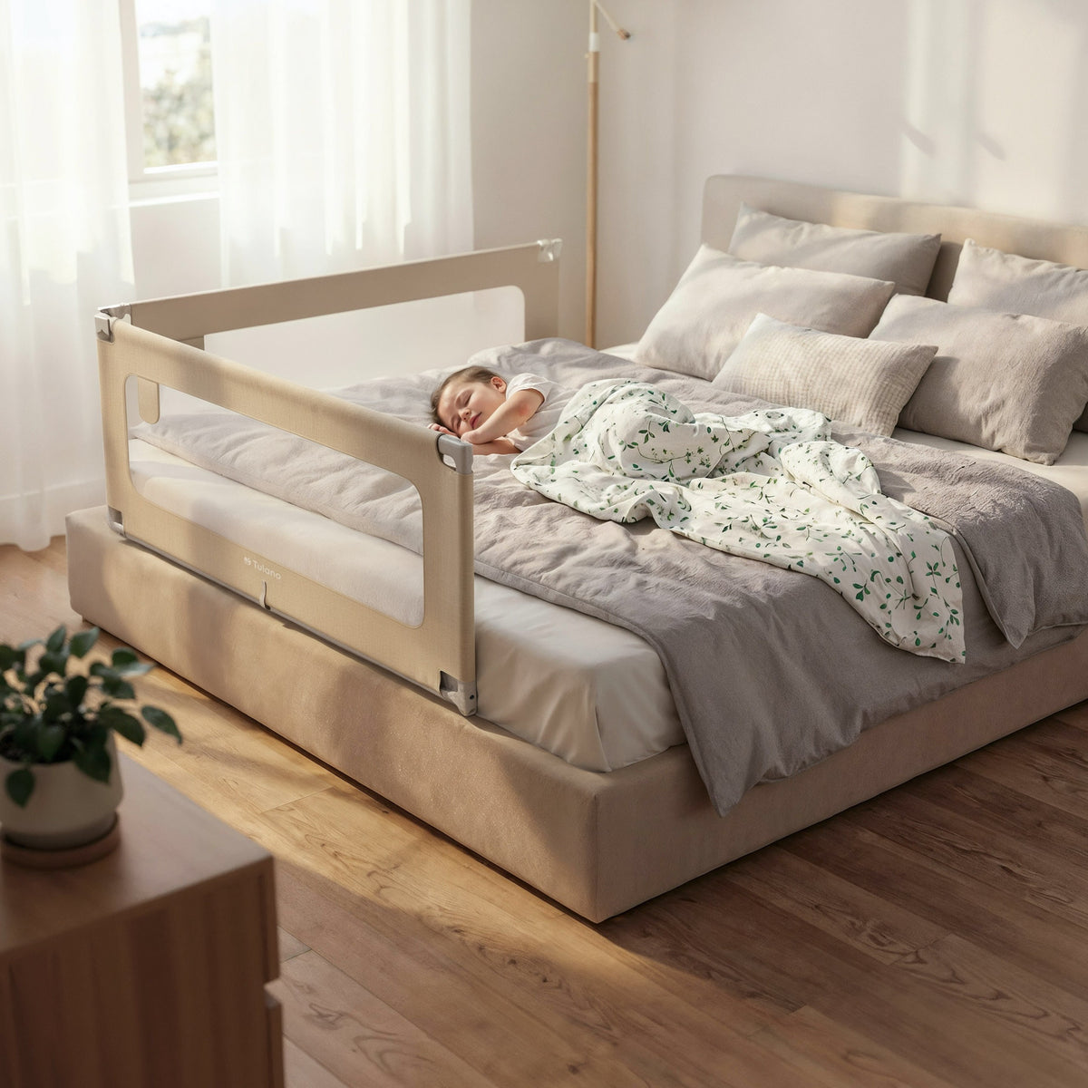 Barierka ochronna na łóżko 180cm Tulano Cover 48 Beige