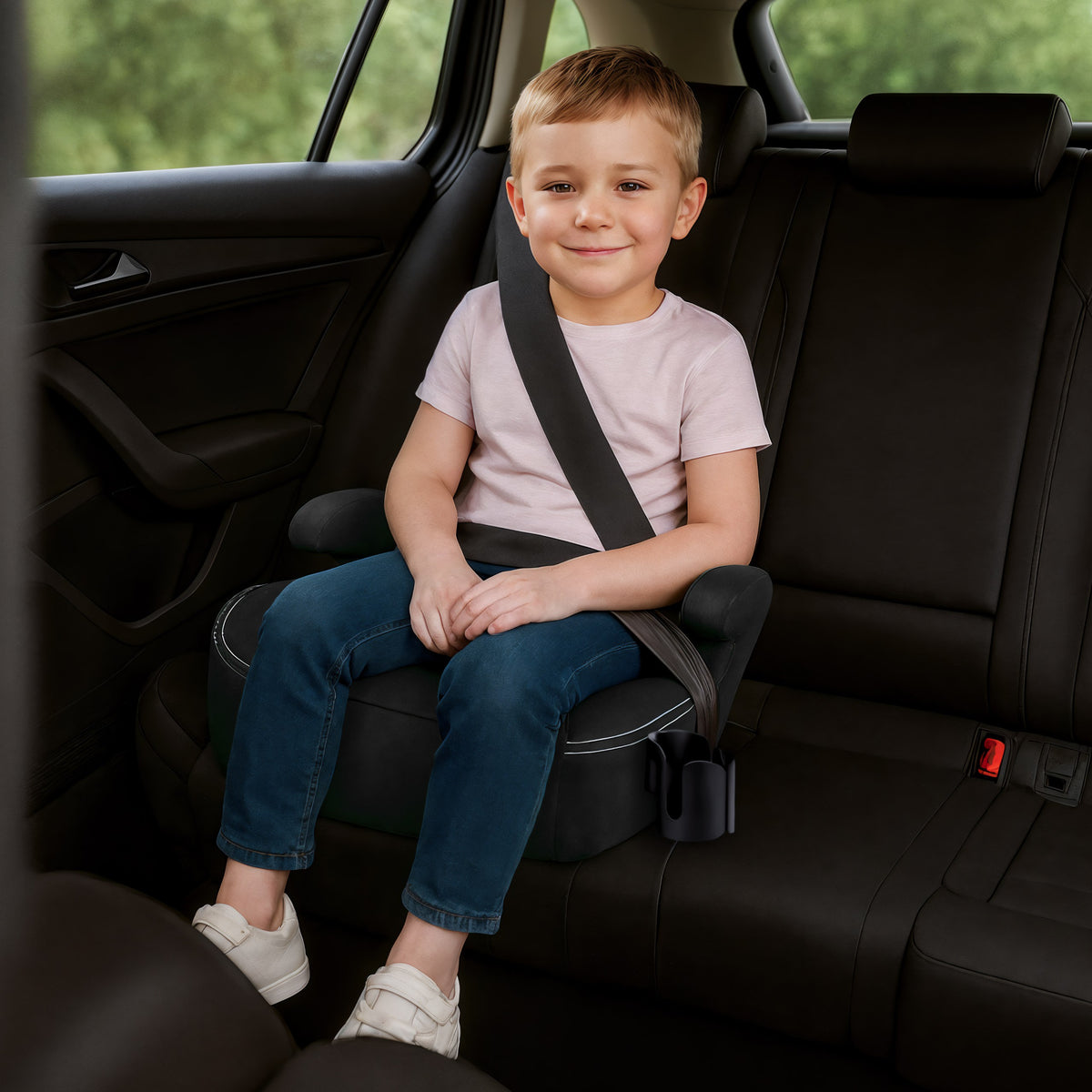 Fotelik samochodowy podstawka Tulano Cabby 25 Black 125-150cm I-Size
