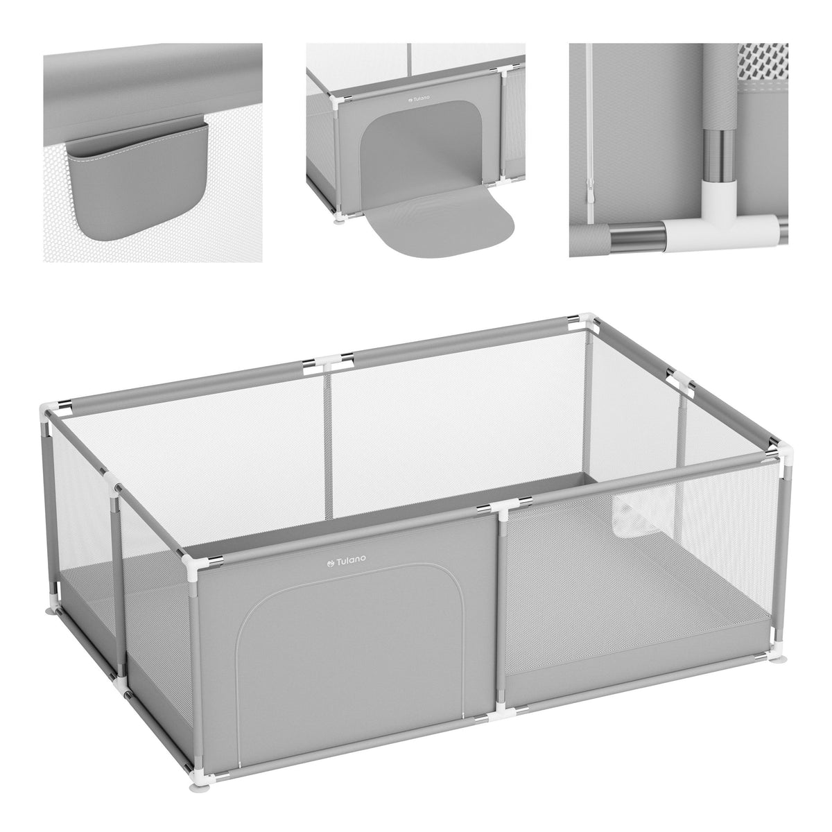 OUTLET Kojec dziecięcy Tulano Cozy 22 Grey - 180 cm