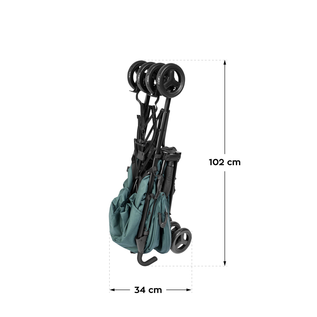 Wózek spacerowy Tulano Davos 35 Green-Black