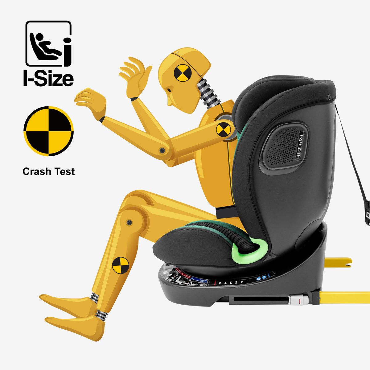 Fotelik samochodowy obrotowy Tulano Loom 35 Black Green
