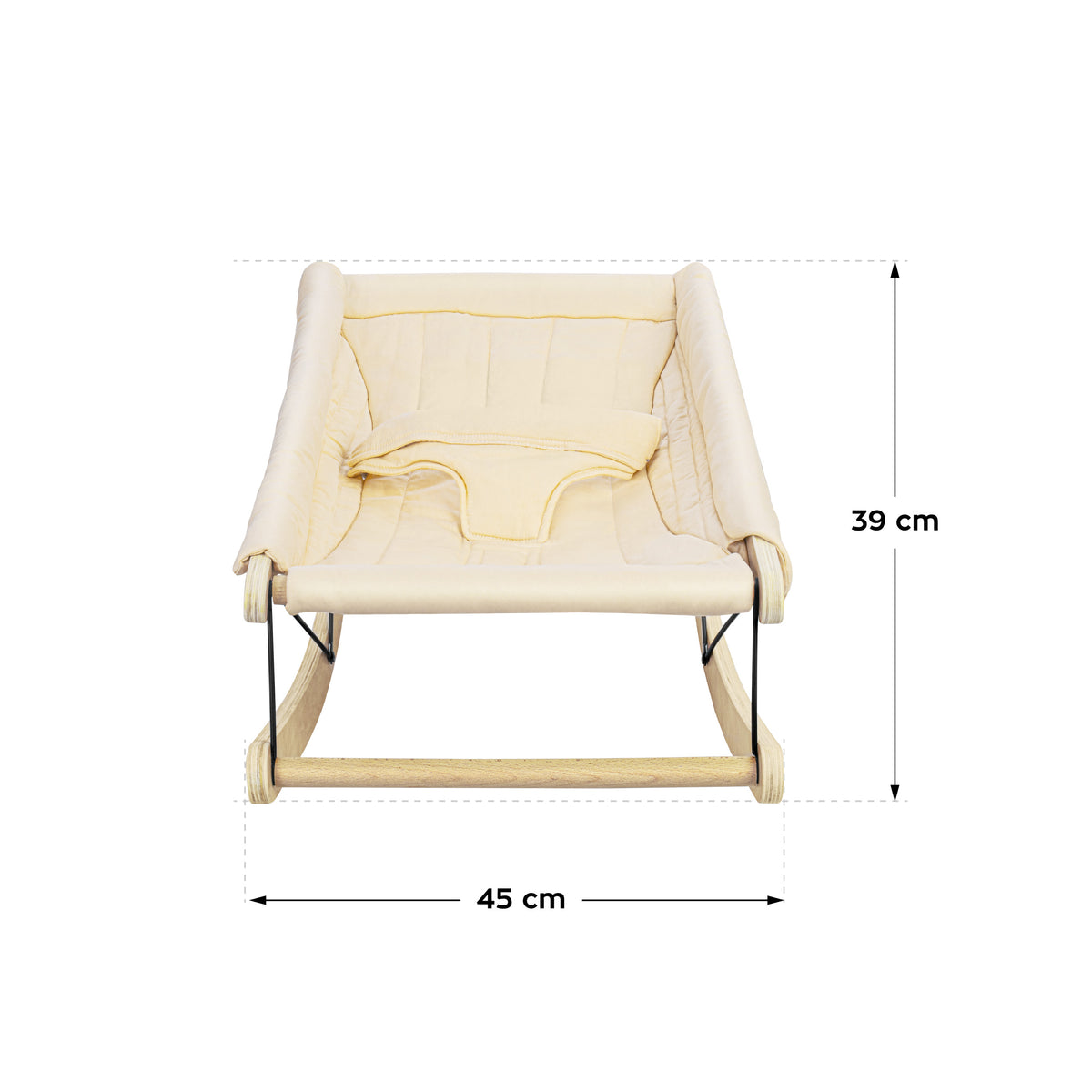Leżaczek 2w1 Tulano Moon 45 Beige