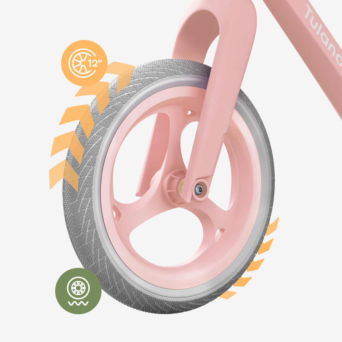 Rowerek biegowy Tulano Route 45 Pink
