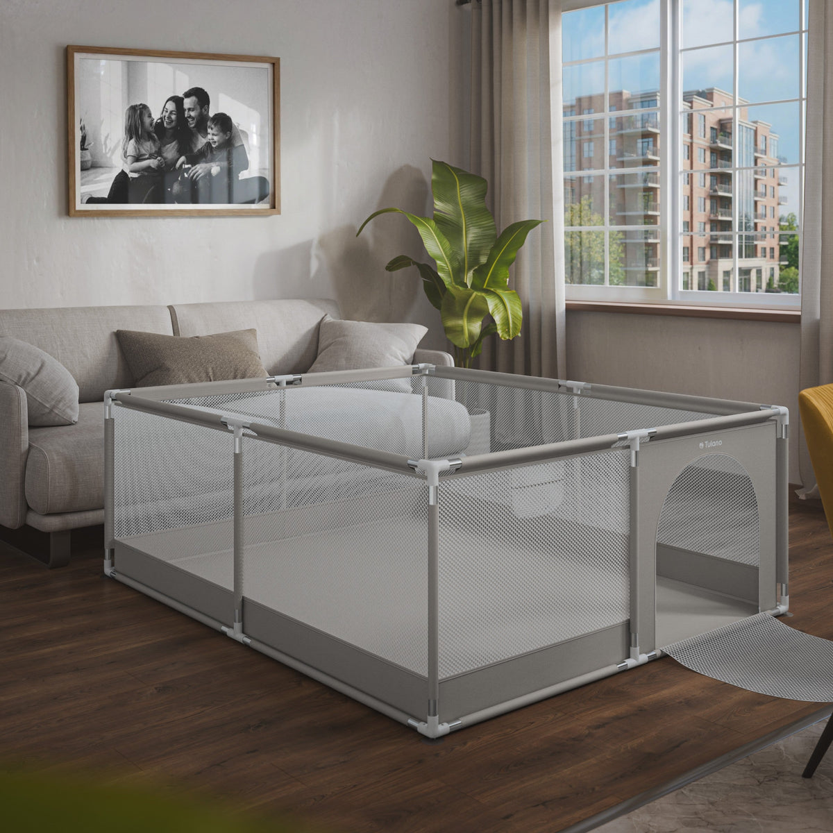 OUTLET Kojec dziecięcy TULANO Cozy 25 Grey - 150 cm