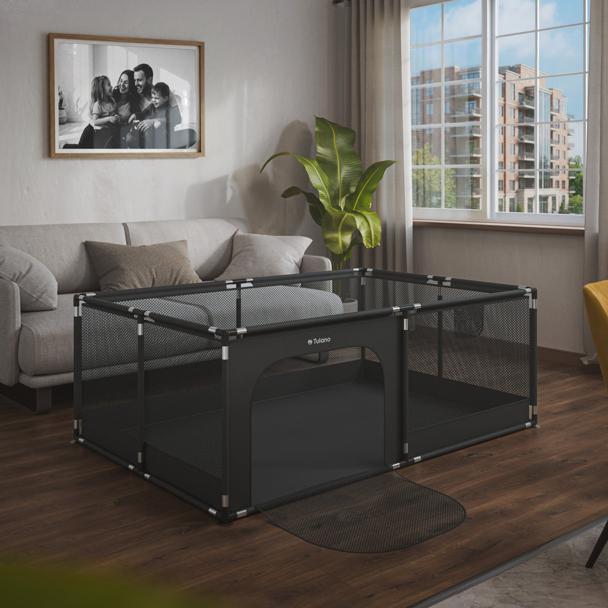 Kojec dziecięcy Tulano Cozy 22 Graphite - 180 cm