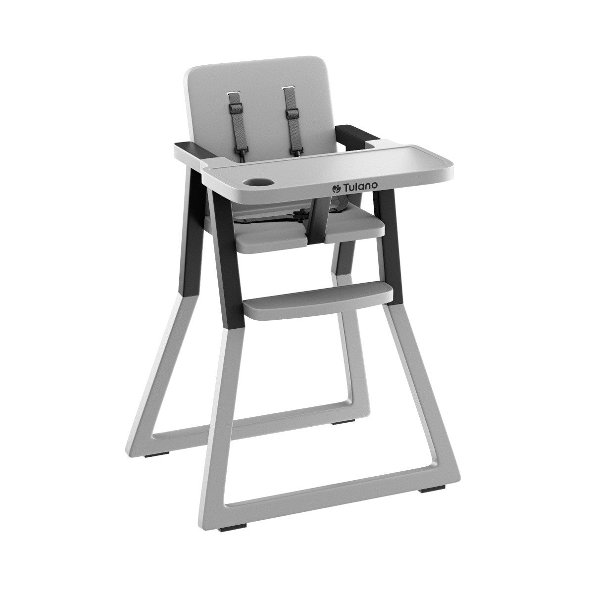 Krzesełko do karmienia plastikowe Tulano Morsel 25 Grey Black