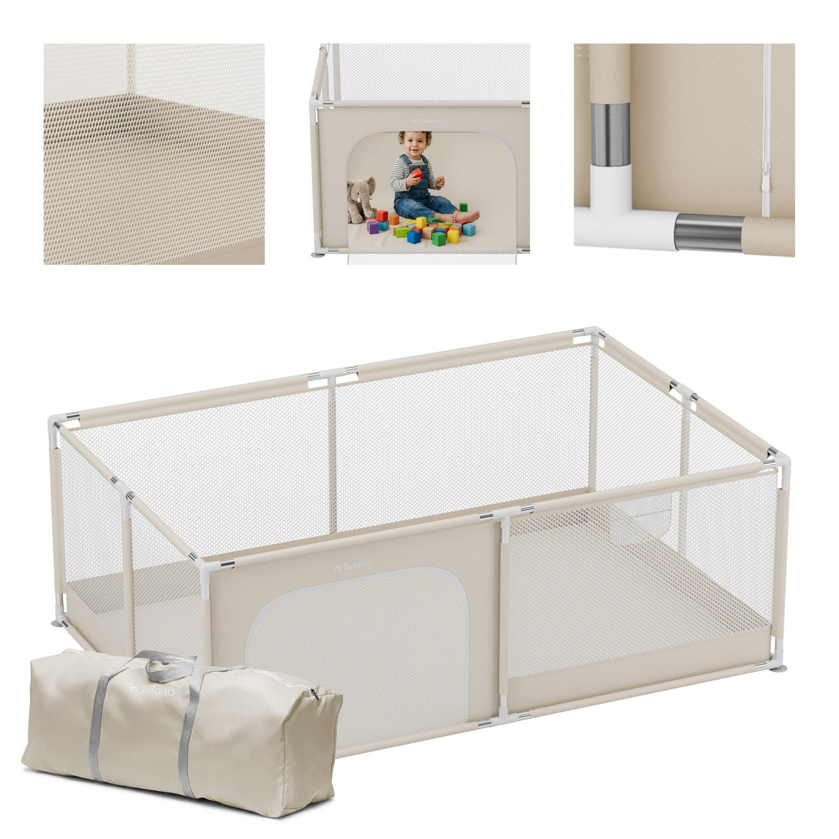 OUTLET Kojec dziecięcy Tulano Cozy 22 Beige - 180 cm