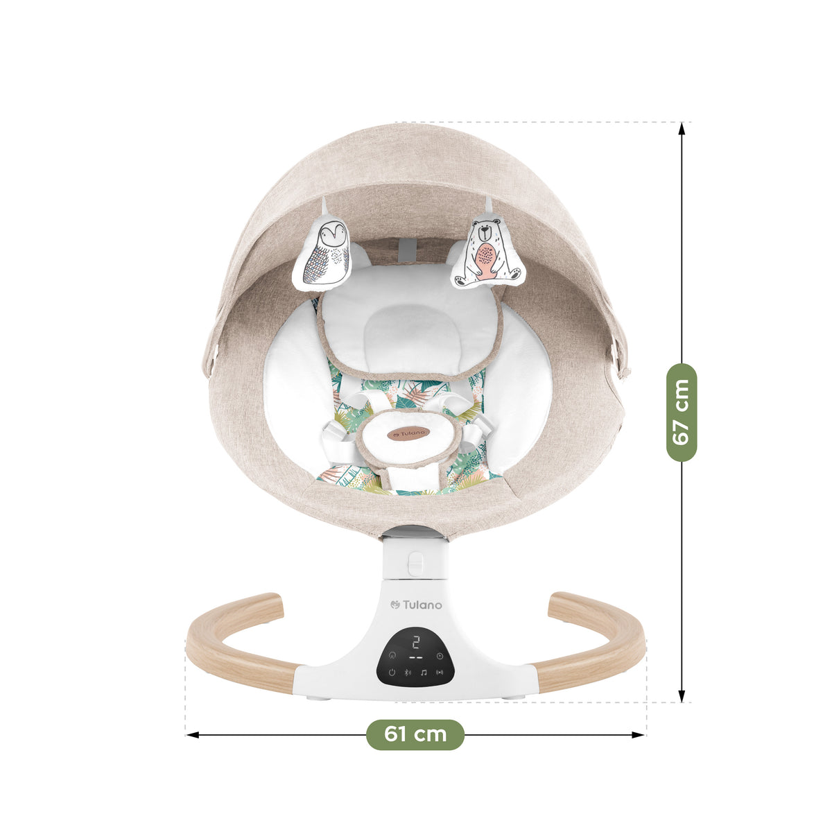 Bujaczek leżaczek elektroniczny Tulano Astrid 35 Beige