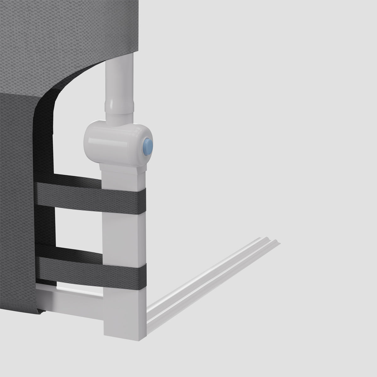 OUTLET Barierka ochronna do łóżka 150cm Tulano Cover 25 Grey