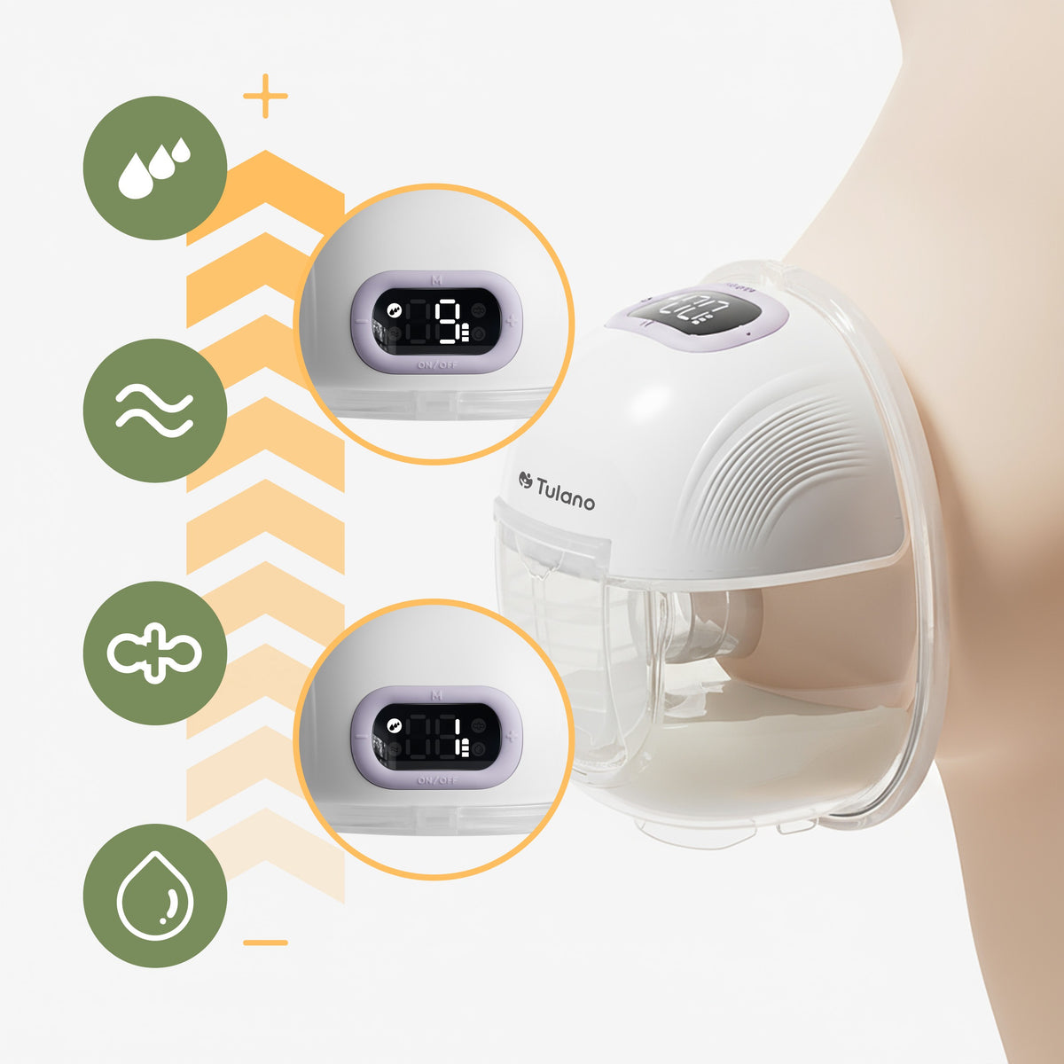 Laktator elektryczny muszlowy bezprzewodowy Tulano Olly 35