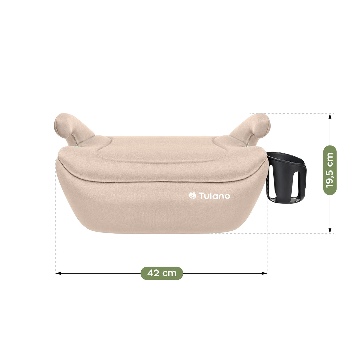 Fotelik samochodowy podstawka Tulano Cabby 20 Beige 125-150cm I-Size