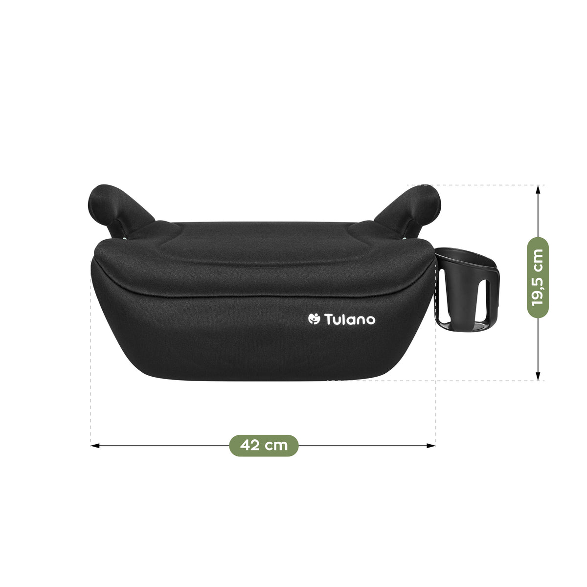 Fotelik samochodowy podstawka Tulano Cabby 20 Black 125-150cm I-Size