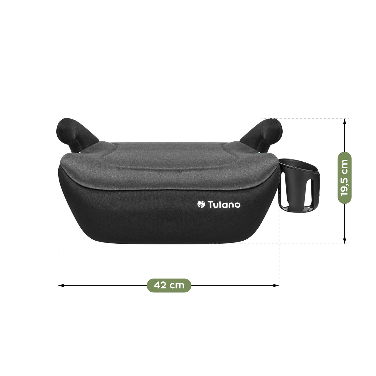 Fotelik samochodowy podstawka Tulano Cabby 20 Grey 125-150cm I-Size