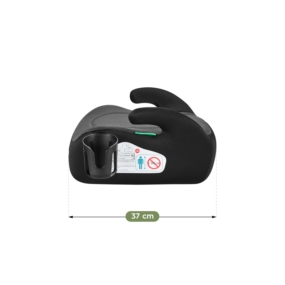 Fotelik samochodowy podstawka Tulano Cabby 20 Grey 125-150cm I-Size