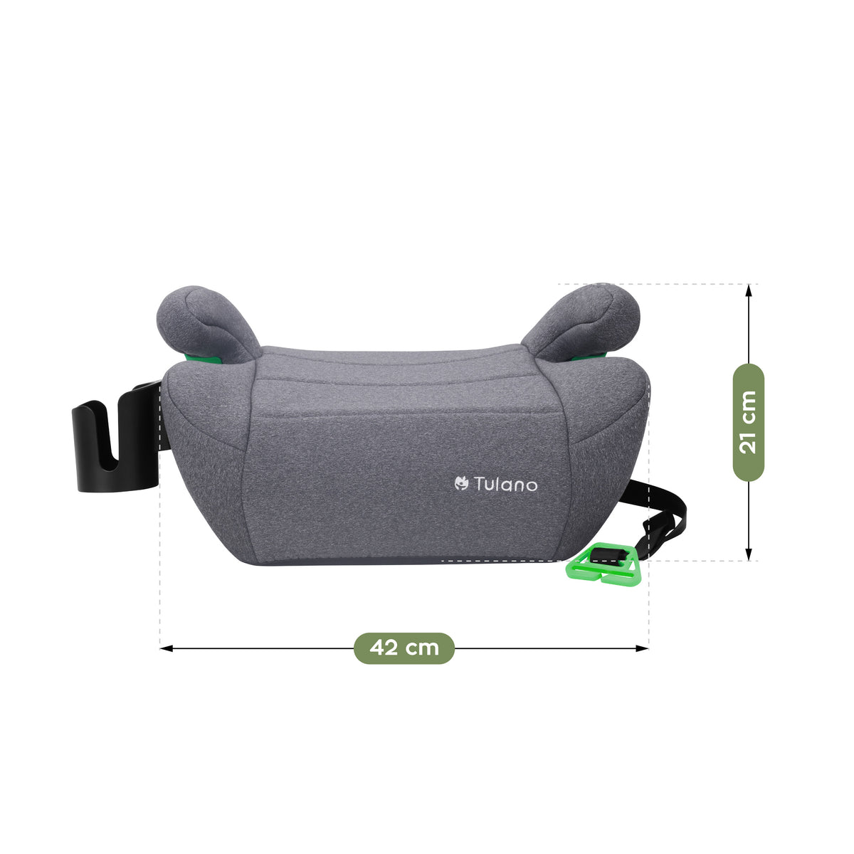 Fotelik samochodowy podstawka Tulano Cabby 25 Grey 125 -150cm I-Size