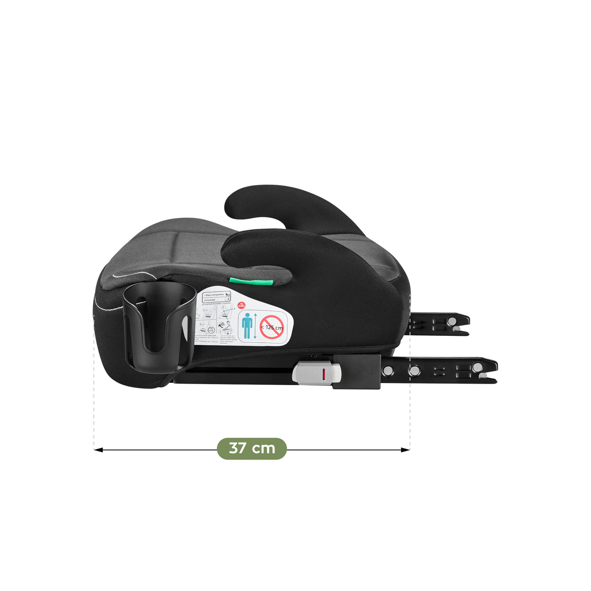 Fotelik samochodowy podstawka Tulano Cabby 30 Grey 125-150cm I-Size