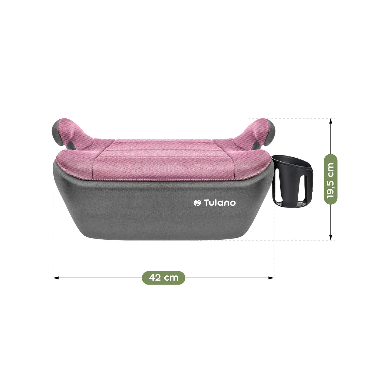 Fotelik samochodowy podstawka Tulano Cabby 30 Pink-Grey