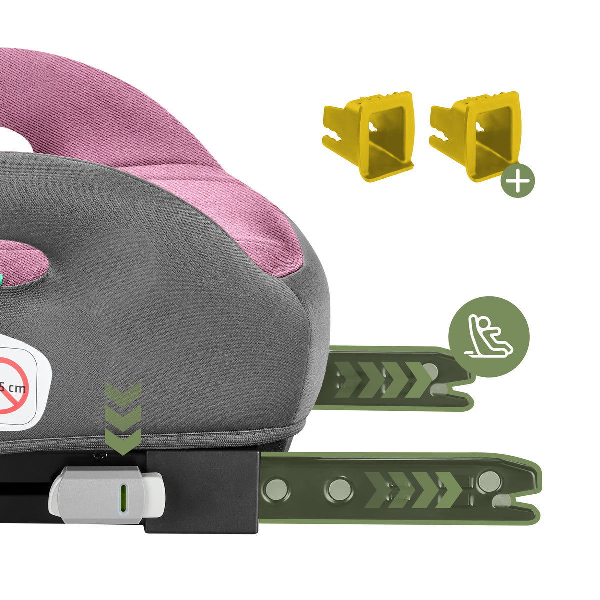 Fotelik samochodowy podstawka Tulano Cabby 30 Pink-Grey