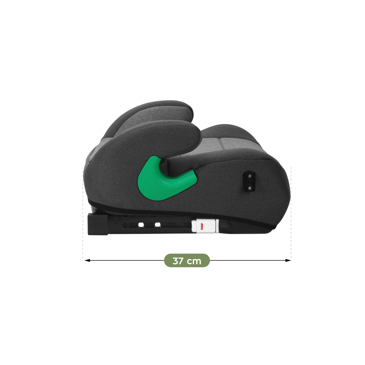 Fotelik samochodowy podstawka Tulano Cabby 35 Grey ISOFIX 125-150cm I-Size