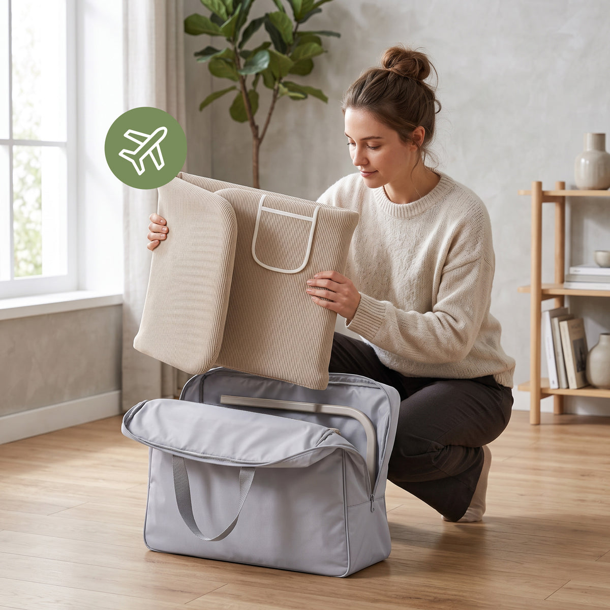 Barierka do łóżka dla dzieci 150 cm Tulano Cover 55 Beige