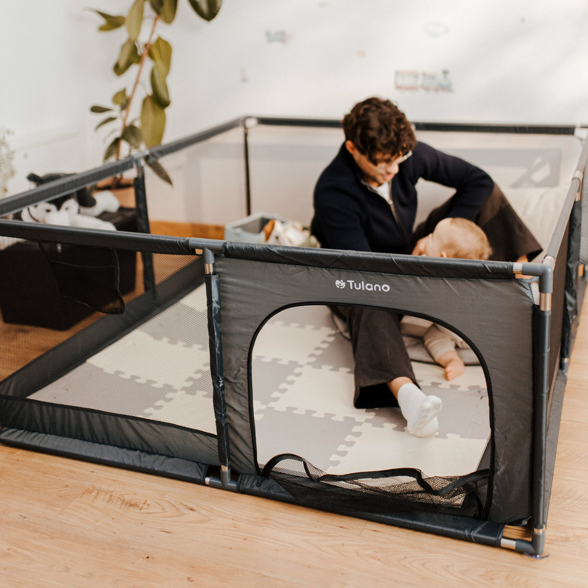 Kojec dla dzieci Tulano Cozy 20 Graphite - 130 cm
