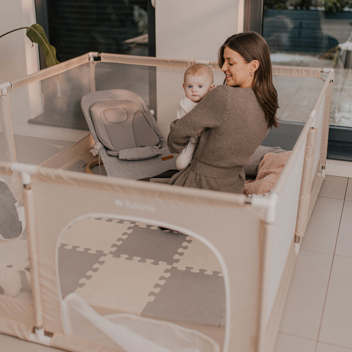 Kojec dziecięcy Tulano Cozy 25 Beige - 150 cm
