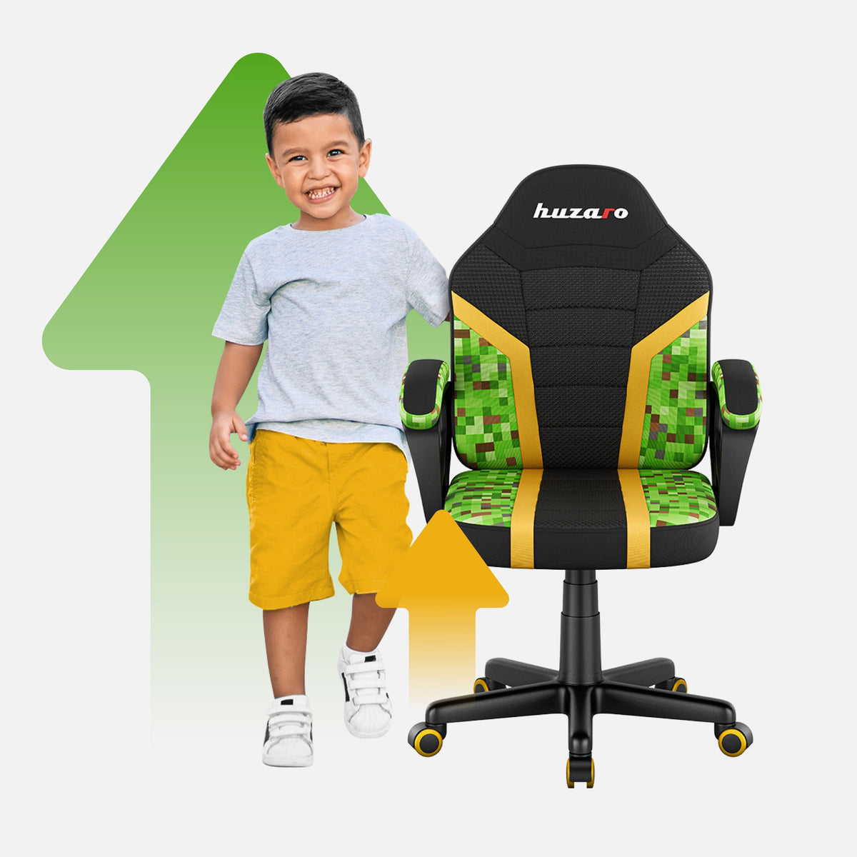 OUTLET Fotel Gamingowy dla dziecka HUZARO RANGER 1.0 Pixel Mesh