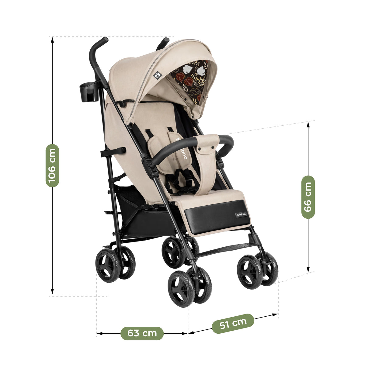 Wózek spacerowy Tulano Davos 35 Beige