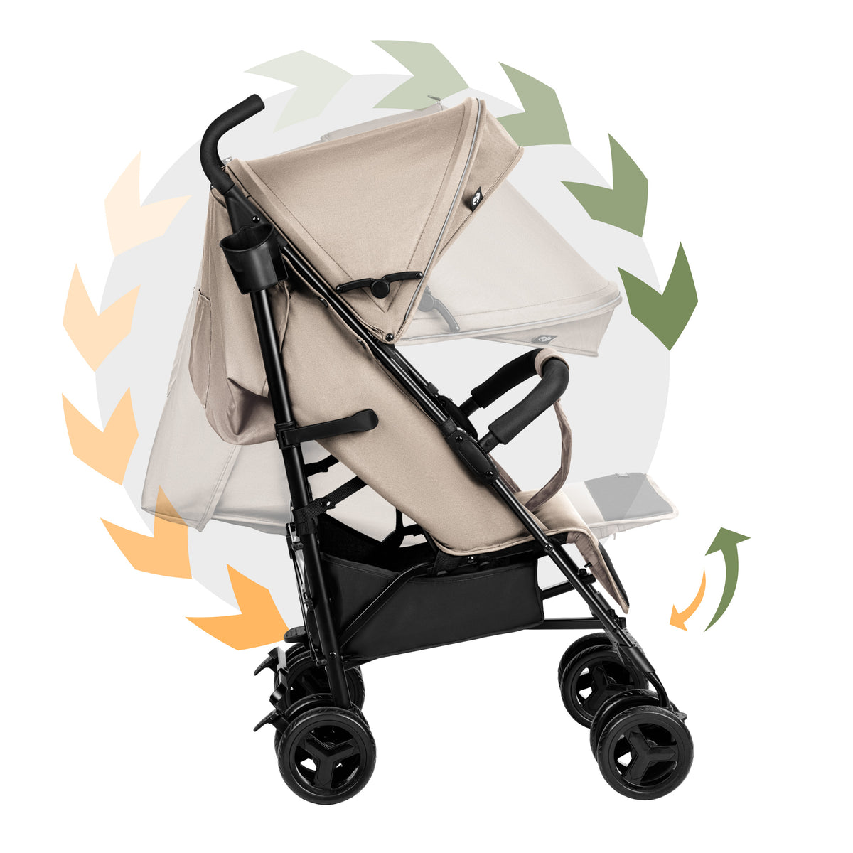 Wózek spacerowy Tulano Davos 35 Beige