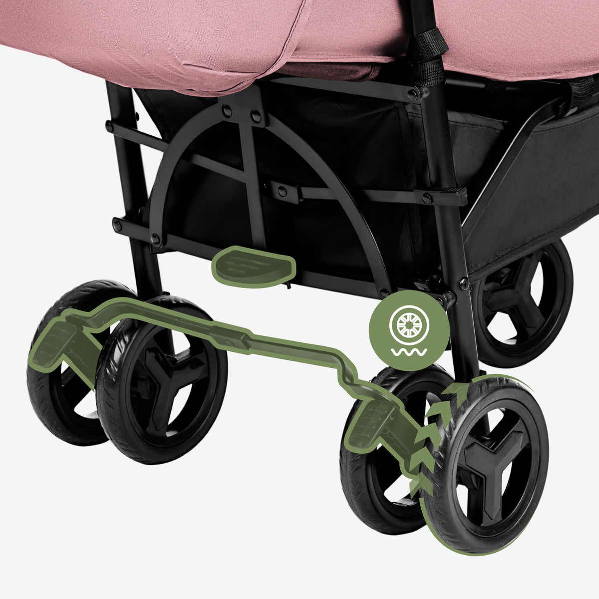 Wózek spacerowy Tulano Davos 35 Pink