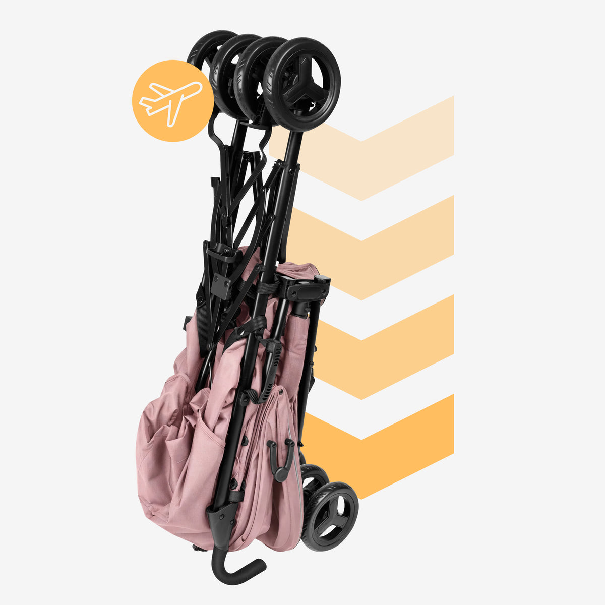 Wózek spacerowy Tulano Davos 35 Pink