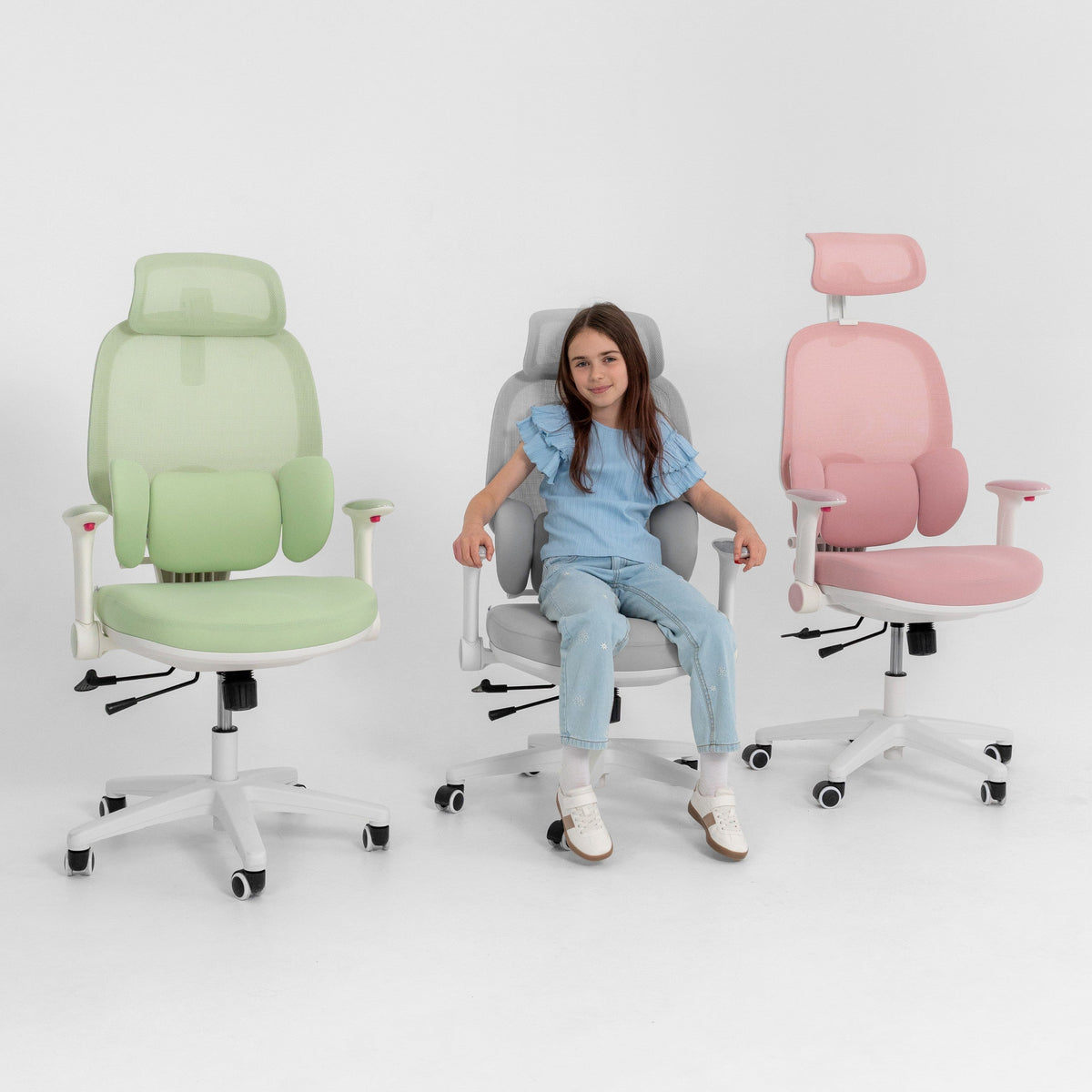 OUTLET Ergonomiczny fotel dla dzieci Mark Adler Junior 6.3 Pink