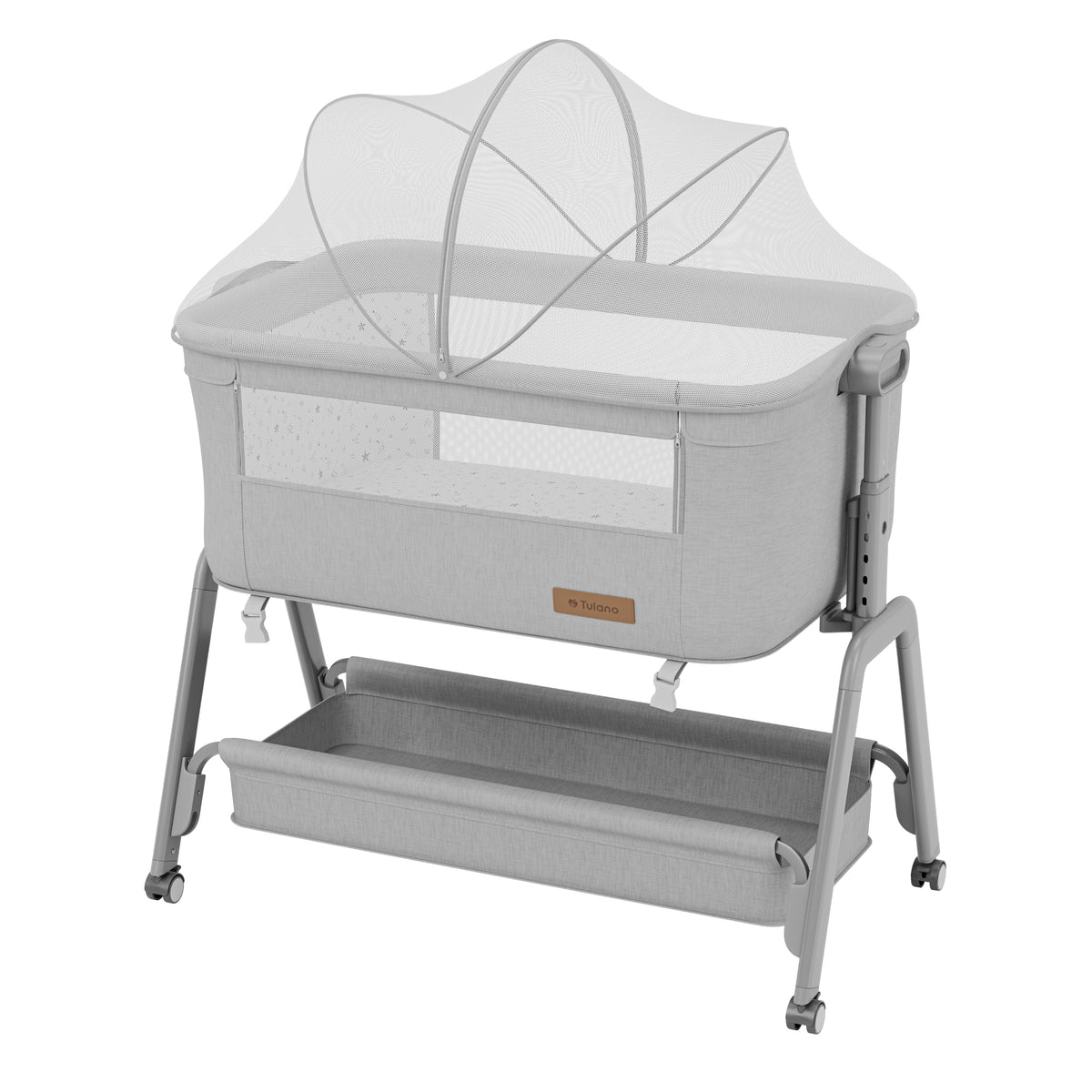 Łóżeczko dostawne 3w1 Tulano Dream 50 Light-Grey