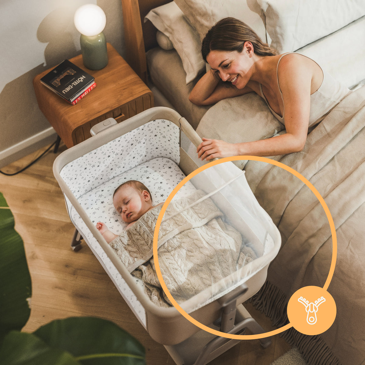 Łóżeczko dostawne 3w1 Tulano Dream 50 Beige