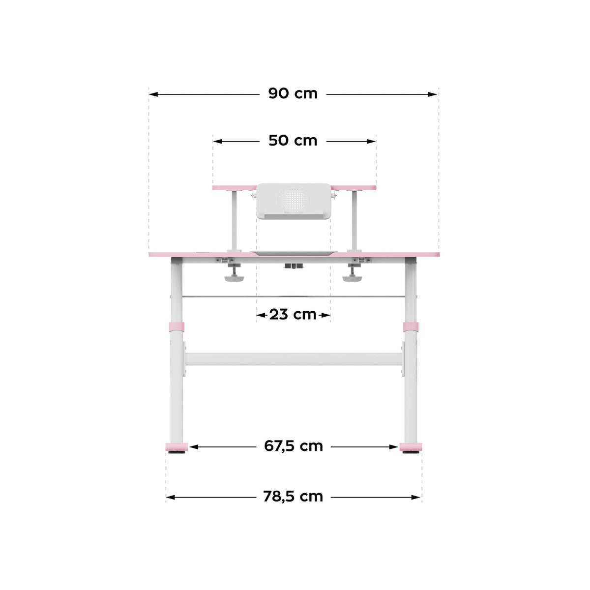 OUTLET Biurko dziecięce regulowane Mark Adler Study 3.7 Pink