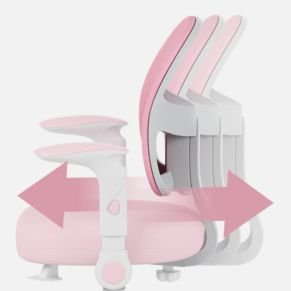 OUTLET Fotel regulowany dla dziecka Mark Adler Junior 5.0 Pink