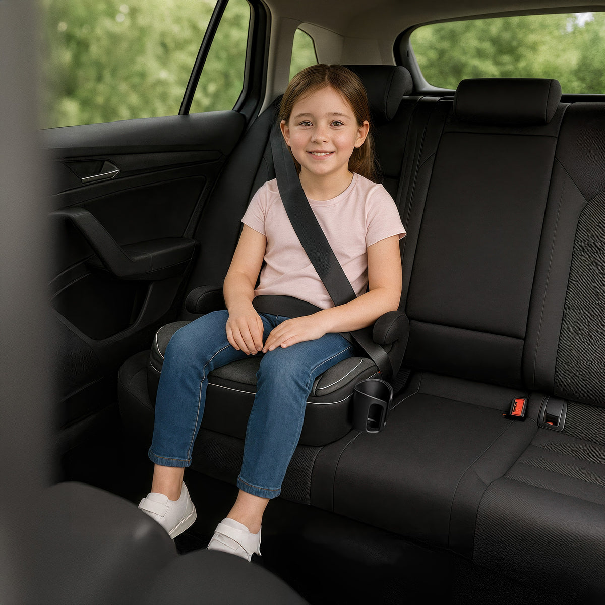 Fotelik samochodowy podstawka Tulano Cabby 30 Grey 125-150cm I-Size