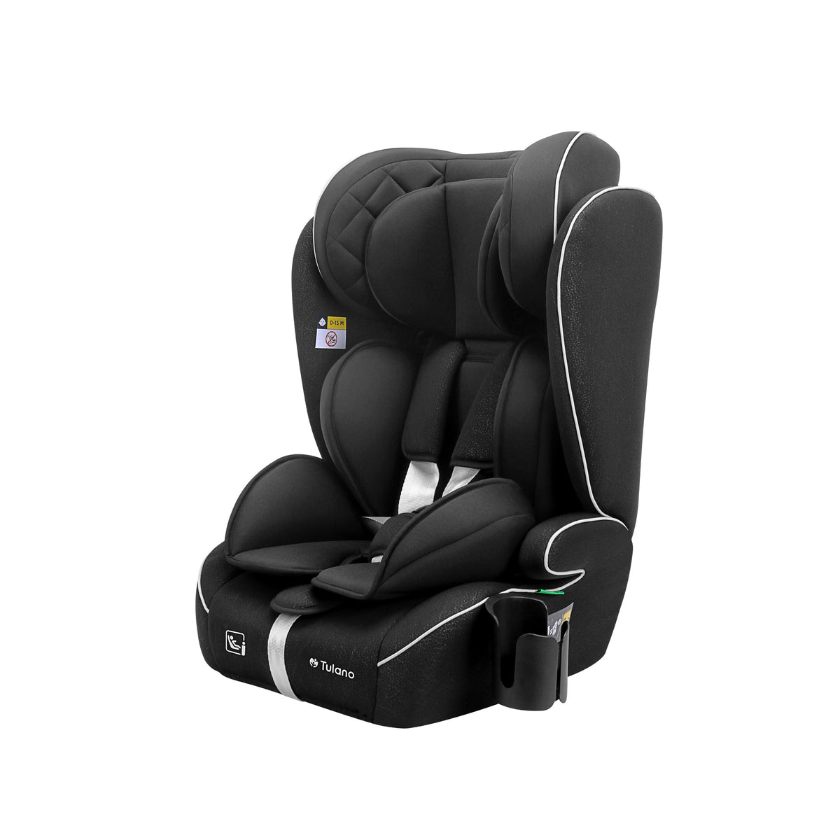 Fotelik samochodowy Tulano Zooma 25 Black 76 -150cm I-Size