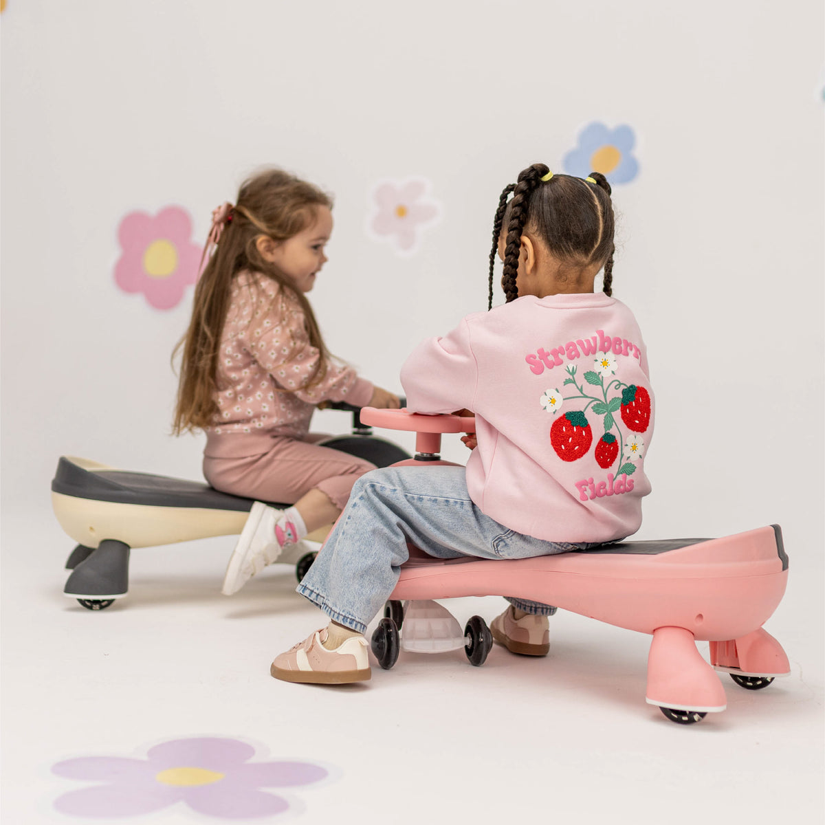 Jeździk dla dzieci grawitacyjny LED Tulano Focus 35 Pink