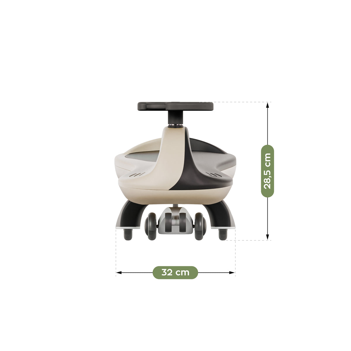 Jeździk dla dzieci grawitacyjny LED Tulano Focus 35 Beige